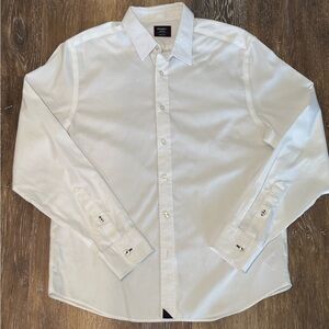 Men's Medium Untuckit White Dress Shirt